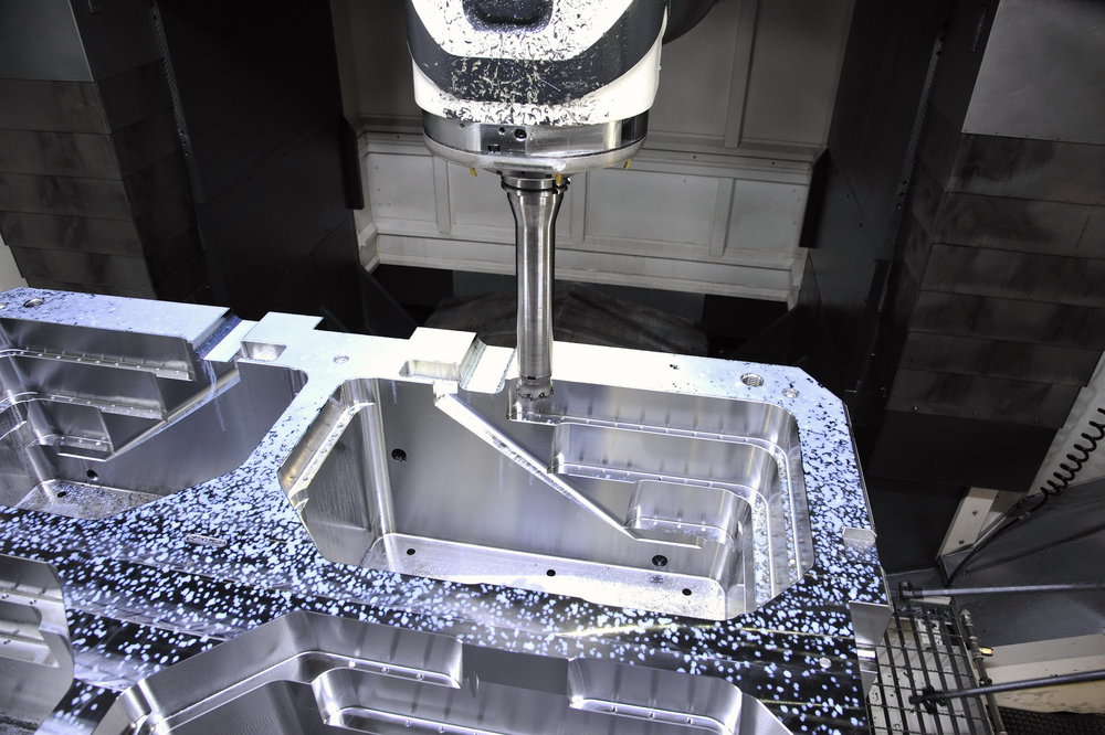 The process of machining. The process of machining